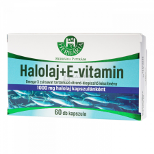 Herbária Omega-3 halolaj +E-Vitamin kapszula 60 db vitamin és táplálékkiegészítő