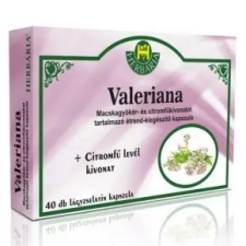 Herbária Valeriána kapszula - 40db vitamin és táplálékkiegészítő