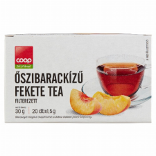 Herbária Zrt. Coop filterezett őszibarackízű fekete tea 20 filter 30 g tea