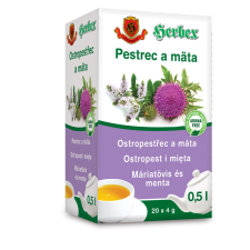 Herbex máriatövis és menta tea 20x4g 80 g gyógytea