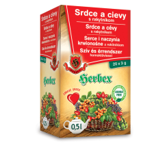 Herbex szív és érrendszeritea homoktövissel 20x3g 60 g gyógytea