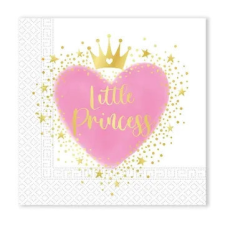 Hercegnők Little Princess szalvéta 20 db-os 33x33 cm FSC party kellék