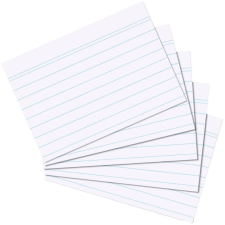 Herlitz 1150606 100 lapos A6 Vonalas jegyzettömb - Fehér (1150606) jegyzettömb