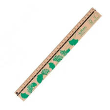 Herlitz 30 cm Herlitz GREENline Fa vonalzó, Green/Zöld vonalzó