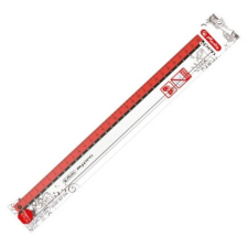 Herlitz 30 cm My.pen műanyag vonalzó, Piros/fekete - Herlitz vonalzó