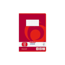 Herlitz A6 32lapos kockás piros füzet füzet
