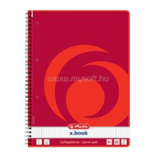 Herlitz College A4 80lapos lefűzhető kockás spirálfüzet (HERLITZ_00306456) füzet