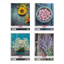 Herlitz Flower A4 70lapos kockás spirálfüzet (HERLITZ_09542861) füzet