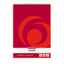 Herlitz Jegyzettömb spirálos Herlitz A/5 50 lapos kockás füzet