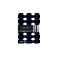  Herlitz Just Black my.book jegyzetfüzet - A6 pöttyözött lap füzet