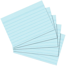 Herlitz Karteikarte  A6 liniert blau           100er Packung (10836203) füzet