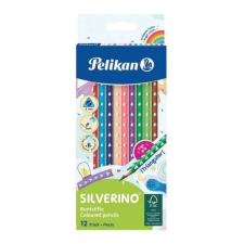 Herlitz Pelikan Silverino háromszögletű színesceruza készlet 12 darabos színes ceruza