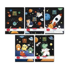 Herlitz Space Adventure A5 14-32 1. osztályos vonalas füzet (HERLITZ_400200788) füzet