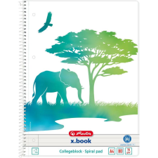 Herlitz Spiralblock A4 80 Bl. lin. GREENline Rand Elefant (50039951) füzet