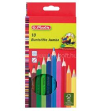Herlitz vastag lakkozott 10db-os vegyes színű színes ceruza (HERLITZ_10795276) színes ceruza