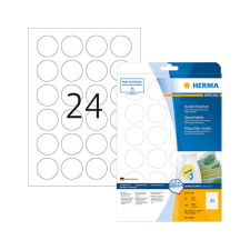 HERMA 40 mm-es Herma A4 íves etikett címke, fehér színű (25 ív/doboz) etikett