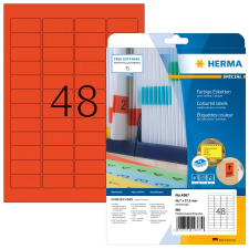HERMA 45,7x21,2 mm Címke tintasugaras és lézer nyomtatóhoz (960 címke / csomag) etikett