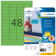 HERMA 45,7x21,2 mm Címke tintasugaras és lézer nyomtatóhoz (960 címke / csomag) etikett