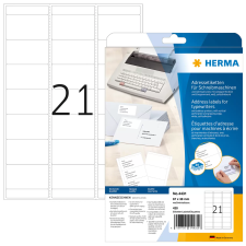 HERMA 67x38 mm Címke Írógépekhez és kézi címkézéshez (420 címke / csomag) etikett