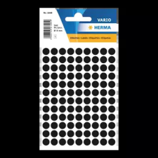 HERMA 8 mm x 8 mm Papír Íves etikett címke  Fekete  ( 5 ív/doboz ) etikett