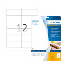 HERMA 99,1*42,3 mm-es Herma A4 íves etikett címke, fehér színű (10 ív/doboz) etikett
