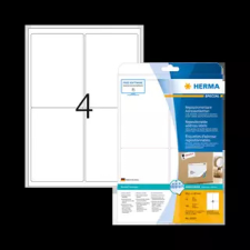 HERMA 99.1 mm x 139 mm Papír Íves etikett címke  Fehér  ( 25 ív/doboz ) etikett