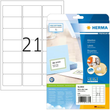 HERMA Adressetiketten A4 weiß 63,5x38,1 mm Papier 210 St. (8632) etikett