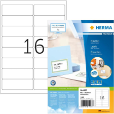 HERMA Adressetiketten A4 weiß 99,1x33,8  mm Papier 1600 St. (4267) etikett