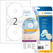 HERMA CD-Etiketten Maxi A4 weiß 116 mm Papier opak 20 St. (8624) etikett