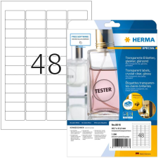 HERMA Etik. glasklar A4 45,7x21,2 mm Folie glänzend 1200 St. (8016) etikett