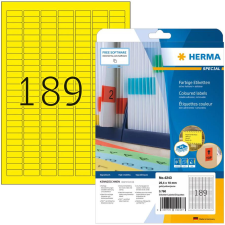HERMA Etiketten A4 gelb 25,4x10 mm Papier matt 3780 St. (4243) etikett