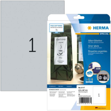 HERMA Etiketten A4 silber 210x297   mm Folie glänz.   25 St. (4117) etikett