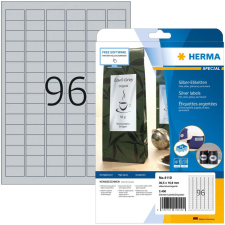 HERMA Etiketten A4 silber 30,5x16,9 mm Folie glänz. 2400 St. (4110) etikett