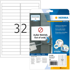HERMA Etiketten A4 weiß 96x16,9   mm ablösbar Papier 800 St. (4209) etikett