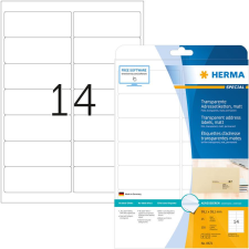 HERMA Etiketten transp. matt A4 99,1x38,1 mm Folie  350 St. (8671) etikett