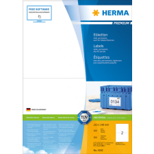 Herma GmbH Herma etikett fehér, A4, 210x148mm (2) etikett