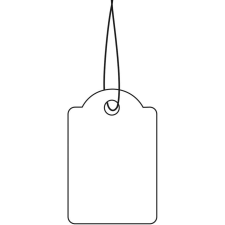HERMA Hängeetiketten 18x28 mm mit Faden weiß 1000 St. (6933) etikett