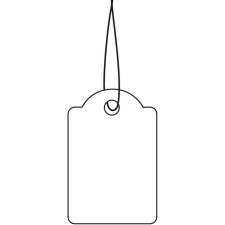 HERMA Hängeetiketten 32x50 mm mit Faden weiß 1000 St (6948) etikett