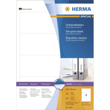 HERMA Ordneretiketten A4 weiß 192x59 mm Papier opak 400 St. (4291) etikett