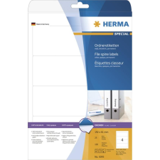 HERMA Ordneretiketten A4 weiß 192x61 mm Papier opak 100 St. (5095) etikett