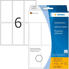 HERMA Vielzwecketiketten weiß 34x67 mm ablösbar  192 St. (10616) etikett