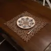  Hermia fából készült tányéralátét szett (6 darab) Wenge hegyes - Wenge