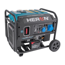 Heron 8896233 benzinmotoros áramfejlesztő, 6 kVA, 230V, 1 fázisú, inverteres aggregátor