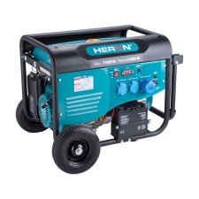 Heron Benzinmotoros áramfejlesztő, max 6800 va, 230v, önindítós aggregátor