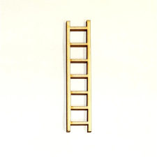Hét fokú létra, nagy. Mérete: 3x16 cm dekorációs kellék