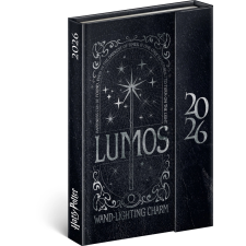 Heti mágneses határidőnapló Harry Potter Lumos 2026, 11 x 16 cm határidőnapló