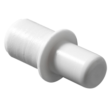 Hettich polctartó csap peremmel, 5/6 mm, fehér bútor