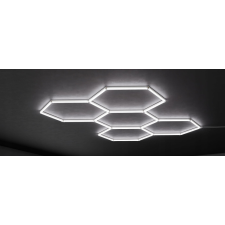  Hexa LED hatszögletű mennyezeti panel lámpa világítás garázsműhelyhez 298x209cm műhely lámpa