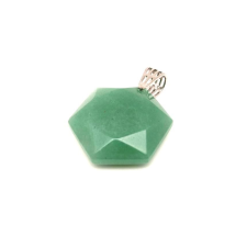  Hexagon medál Aventurin 2,5cm medál