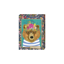 Heye 1000 db-os puzzle - Floral Friends - Gentle Bruin (29970) puzzle, kirakós